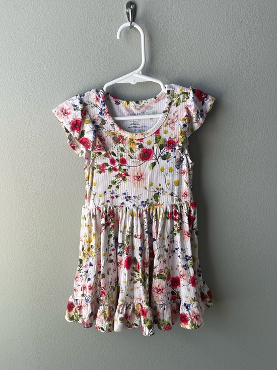 Posh Peanut Other - Posh Peanut Barbara Cap Sleeve Ruffled Twirl Dress - Bamboo Ribbed Fabric